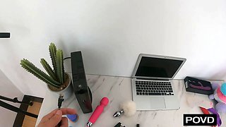 Handyman Drains Cock Inside Cam Whore