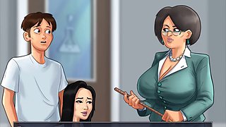 Naughty brunette teacher Hotsummer117 uses a magical belt for some steamy fun