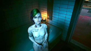 Cyberpunk 2077 Judy Sex Scene - Pyramid Song Sex Scene Porn Game Play