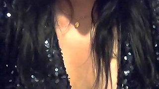 Bathroom Pee Fetish in Shiny Outfit. Pvc Dress Toilet Tease and Dirty Talk