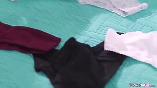 Big-titted girl-on-girl stepmother got ultra-kinky slapping teenie daughter-in-law