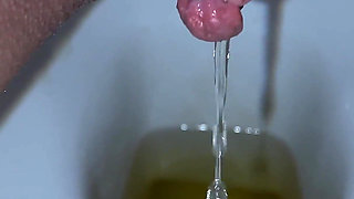 Pissing Compilation! Close-up of a Pussy and Dirty Pads! POV!