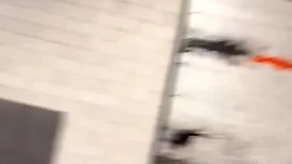 Latina milf in a bikini gets the biggest cock she's ever seen, inside