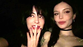 Dainty Wilder And Luna Lovekiss Lesbian Sex In Car Onlyfans