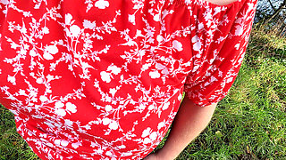 In the Field Her Naked Breasts Beaten