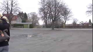 Mouth Stuffed Full of Cock While Fingers Rub Clit