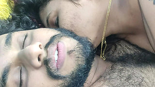 Indian Couple Sex with Boobs Suck Wife and Husband Enjoying Hot Sex