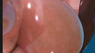 Fat Ass Fortnite Slut Getting Her Tight Oiled up Pussy Fucked