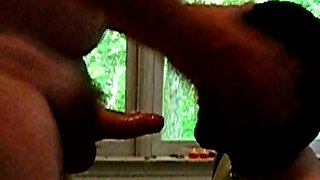 Amateur housewife blowjob and handjob with cumshot