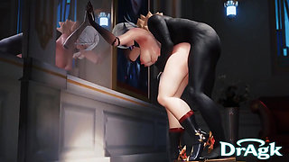 Arlecchino Gets Her Ass and Face Fucked by a Hilichurl - Genshin Impact 3D Animation Interracial Sex