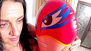 Inflatable Wrestler Cum Play. Dirty Talk, Doggy And Cum Licking Preview