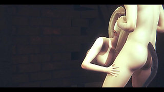 Naruto Hentai - Ino Gets Fucked in Mouth and Ass Through a Wall - Japanese Asian Manga Anime Film Game Porn