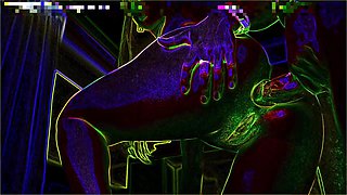 Trip into wild psychedelic passion with a daring backdoor guest