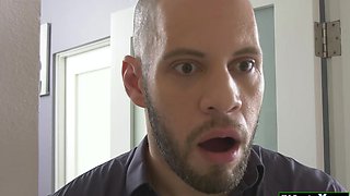 My new college tenant has some big tits n packs a hard cock