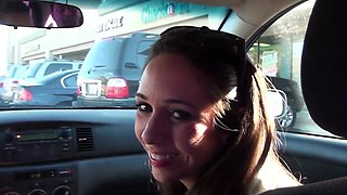 Real exhibitionist amateurs flashing on highway