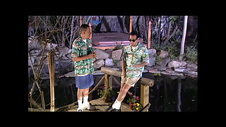 A Young and Exotic Beauty Gets Fucked Hard by a Big Cock on a Summer Evening at the Beach