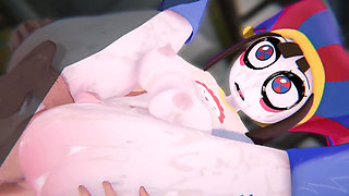 Fortnite X Tadc Pomni Trapped in the Loop Tied up Digital Girl Hardcore POV Spitroast 4k60fps