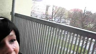 Mexicana blowjob with her big boobs