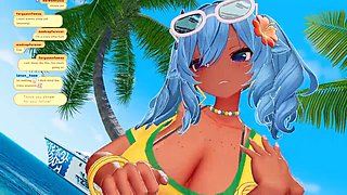 Manga-inspired adult experience with ASMR and MMD