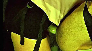 Femdom Wife Pegging Husband with Big Dildo and Very Deep