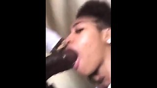 Sucking and Riding a Monster BBC - Big Black Homemade Action