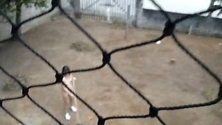 Hot Brazilian Wife Gets Naked Outside - Amateur Flashing & Dirty Talk