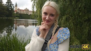 Hunt4k. hunter found a teenie and Tight Pussy in the park and fucked her harshly later