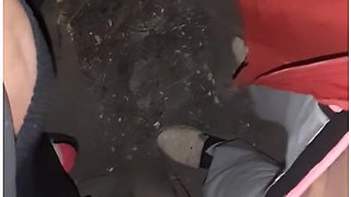 My Neighbor And I Masturbate In The Toilet At Night Until Orgasm - Ikasmoks