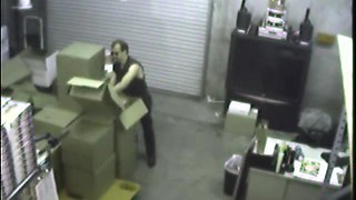 Couple Blowjob on warehouse
