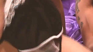 Dressed Babes Scene-4_busty Brunette Maids Having Sex Together with Their Bosses