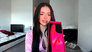 Blonde tight pussy babe has solo toy fun