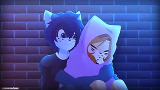 Hot Cat Boy and Cat Girl Rooftop Sex - Cristiyaa23 Animated 3D Cartoon