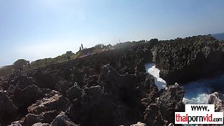 Thai teenager massaging and pounding BFs BWC