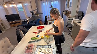 I caught my maid satisfying herself and this shameless babe asked for help