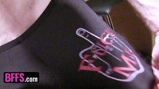 Best friends - bachelorette fest turns into reverse gangbang as bride share successful boys boner to her friends