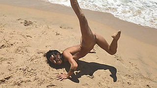 Real Amateur Couple Fucking in Beach - Doggy Style & Blowjob
