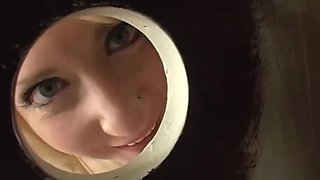 Busty Blonde MILF Missy Woods Takes Gloryhole Dick for Cum in Mouth Pleasure