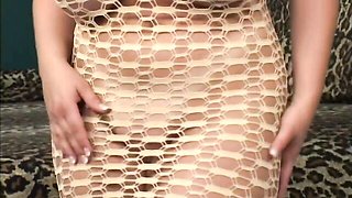BBW redhead babe Cherry Brady demonstrates her natural tits