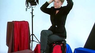 Stunning Lady From Germany Showing Her Perfect Body in Pantyhose