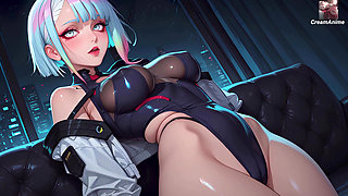 Lucy Kushinada Juicy Blowjob, Mouth Full of Cum Cyberpunk: Edgerunners