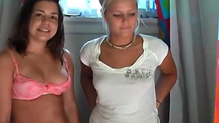 Shower time fun for sam and callie