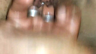 Married wife first time use silicon condon fucking hard fingring
