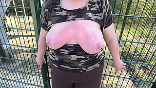 Tits & Ass in Camouflage - Naked Outdoor