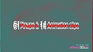 Anal sex animaiton with hot futanari game characters by Lewdhyl