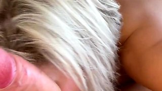 Busty South African MILF Sucks Dick Passionately