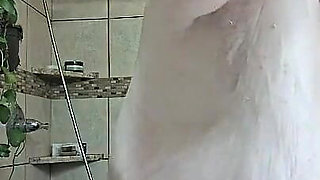 After a Hot Sshower Nurse Vicki Dries off and Does Some Other Grooming