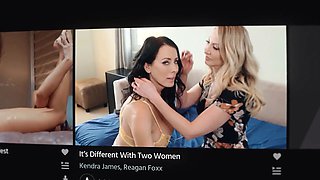 Girlsway - tempting Little Puck lures angry housewife Shay Sights into hot lesbian anal have fun