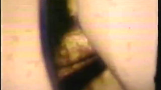 Wild vintage foursome in the prison