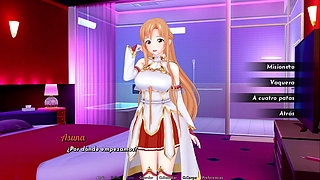 Isekai Brothel Game Gameplay with Asuna Yuuki