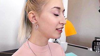 Slutty shameless schoolgirl fucked hard by the teacher